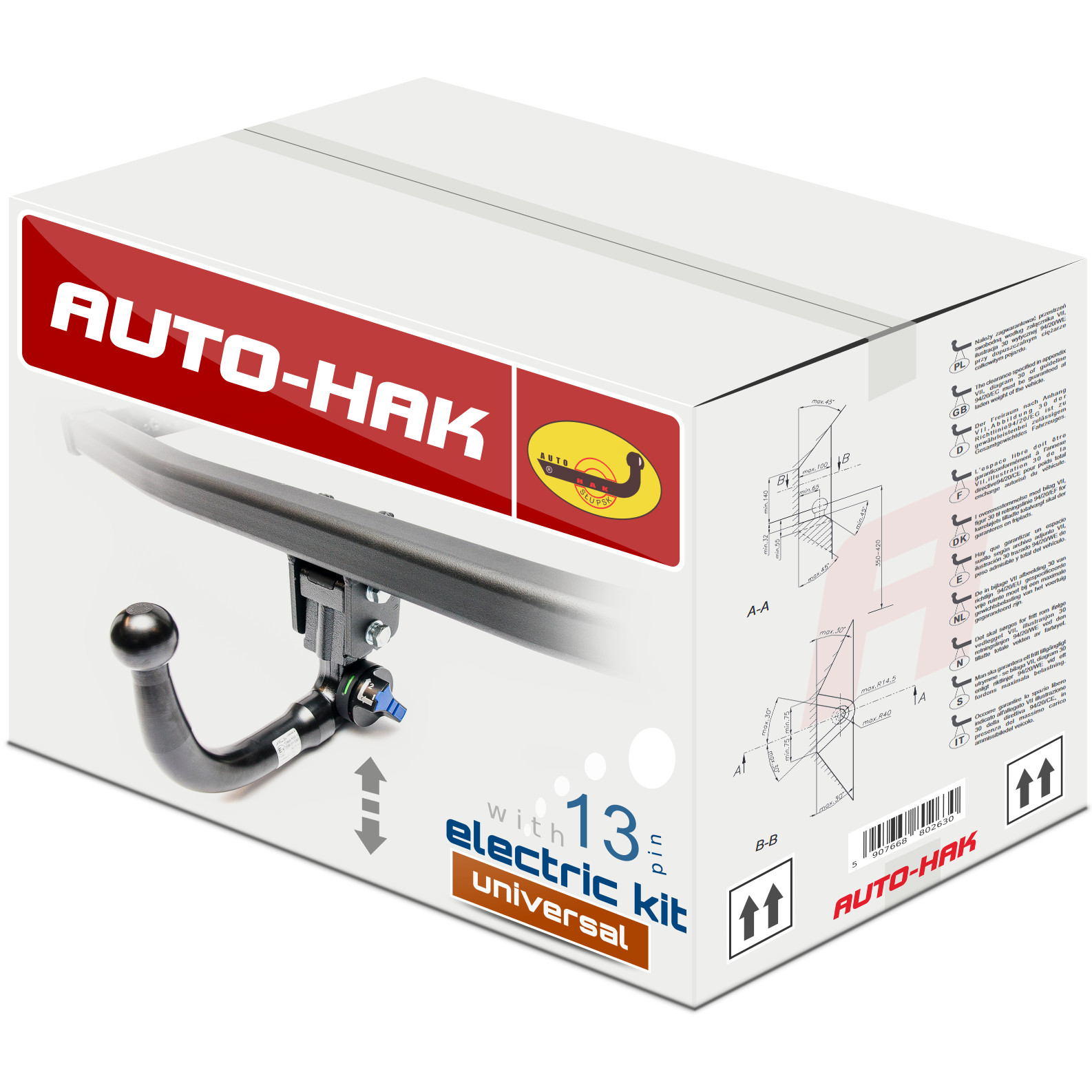Detachable Tow Bar + Electrics for Ford Focus II Hatchback 11.2004-02.2011