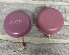 Lot of 2 Avon Purple  Pink Yo-Yo 1970s one with more wear