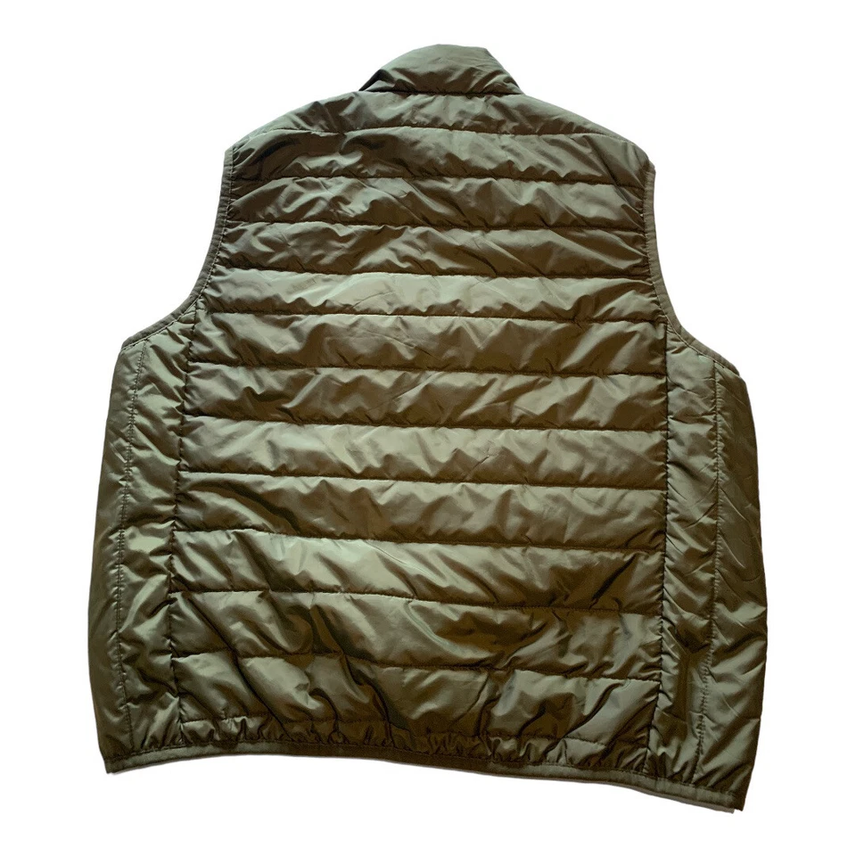 Colete ADULTO L verde com zíper completo bolsos John Bartlett 100% poliéster - Imagem 2 de 4