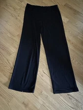 Ladies Antthony Original Black Loose Dressy Stretchy Pants L Polyester/Spandex