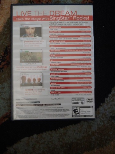 PlayStation 2 PS2 Singstar Video Game Lot Of 4 Complete Rocks Pop Country Amped - Picture 15 of 18
