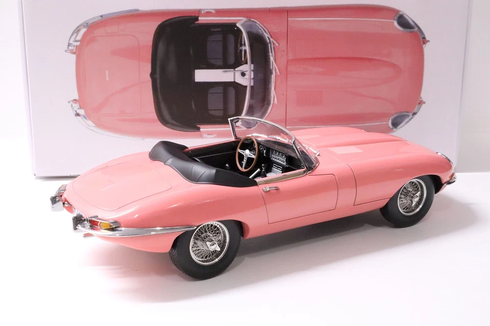 1:12 NOREV Jaguar Cabriolet 1962 Rose - Édition Limitée 300 Pièces - Photo 3/4