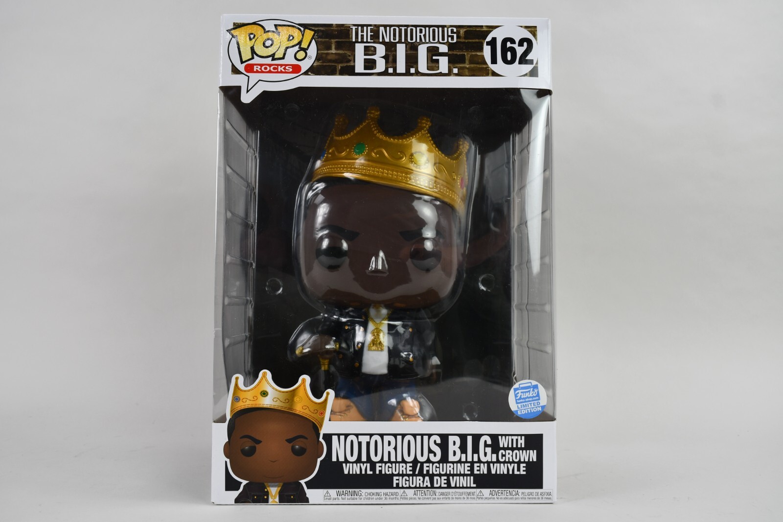 Funko Pop Rocks Notorious Big With Crown 162 10''