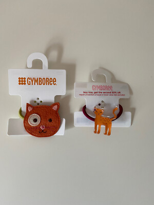 NWT Gymboree Girls 2 Hair Ponytail Holders | eBay