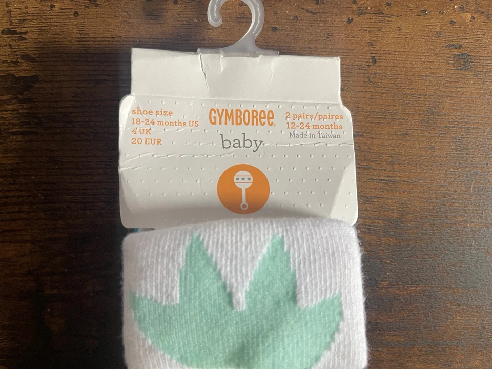 Meias fofas de abacaxi e melancia para bebês meninas Gymboree com alças 18-24 M - Imagem 2 de 4