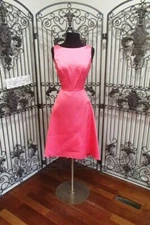 A189 ALFRED SUNG D697 SZ 8 $211 PEACH  PARTY COCKTAIL DRESS 