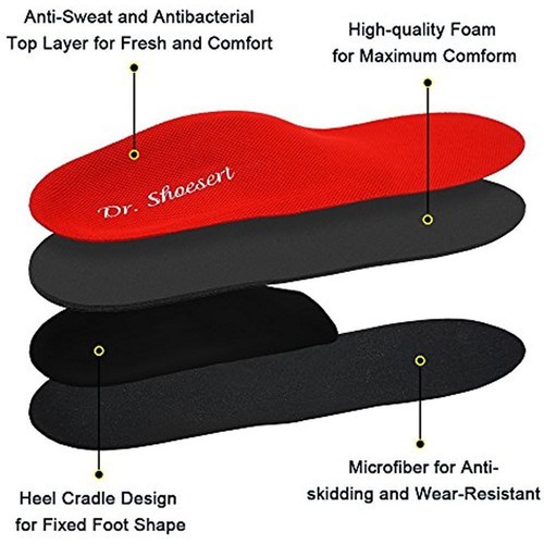 Dr. Shoesert’s Memory Foam Orthotic Inserts for Flat Feet ALL SIZES AVAILABLE - Picture 8 of 8