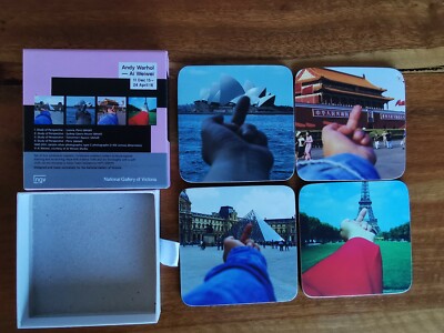 Ai WeiWei Coaster Set of 4 Study of perspective Louvre Eiffel Sydney Opera Hous