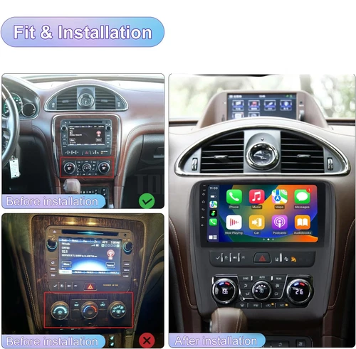 Carplay para Buick Enclave 2013-2017 GPS Coche Radio Estéreo GPS Navegación FM WIFI RDS - Imagen 4 de 21