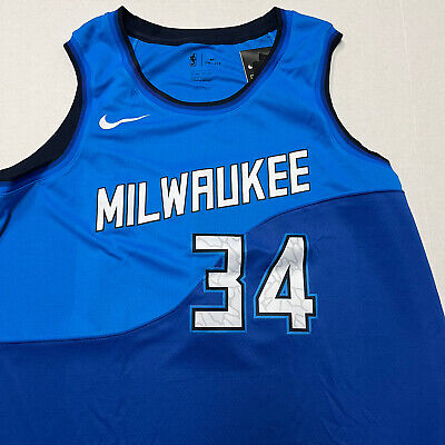 Nike, Shirts, Milwaukee Bucks 34 Giannis Antetokounmpo Cream City Jersey