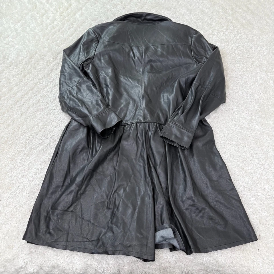 Mameluco Rebecca Taylor para mujer 8 negro imitación cuero mini punk emo rock callejero Foto 2 de 4