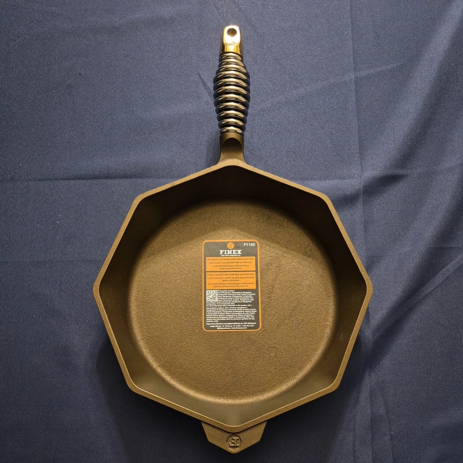 FINEX No.12 12" Cast Iron Skillet Pan without Lid