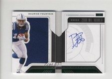 2018 Panini Playbook Rookie Jersey Green 24/25 Daurice Fountain #237 Auto 10k8