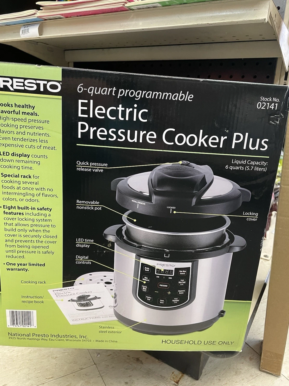 Presto Precise 6 Quart Electric Pressure Cooker - 02141