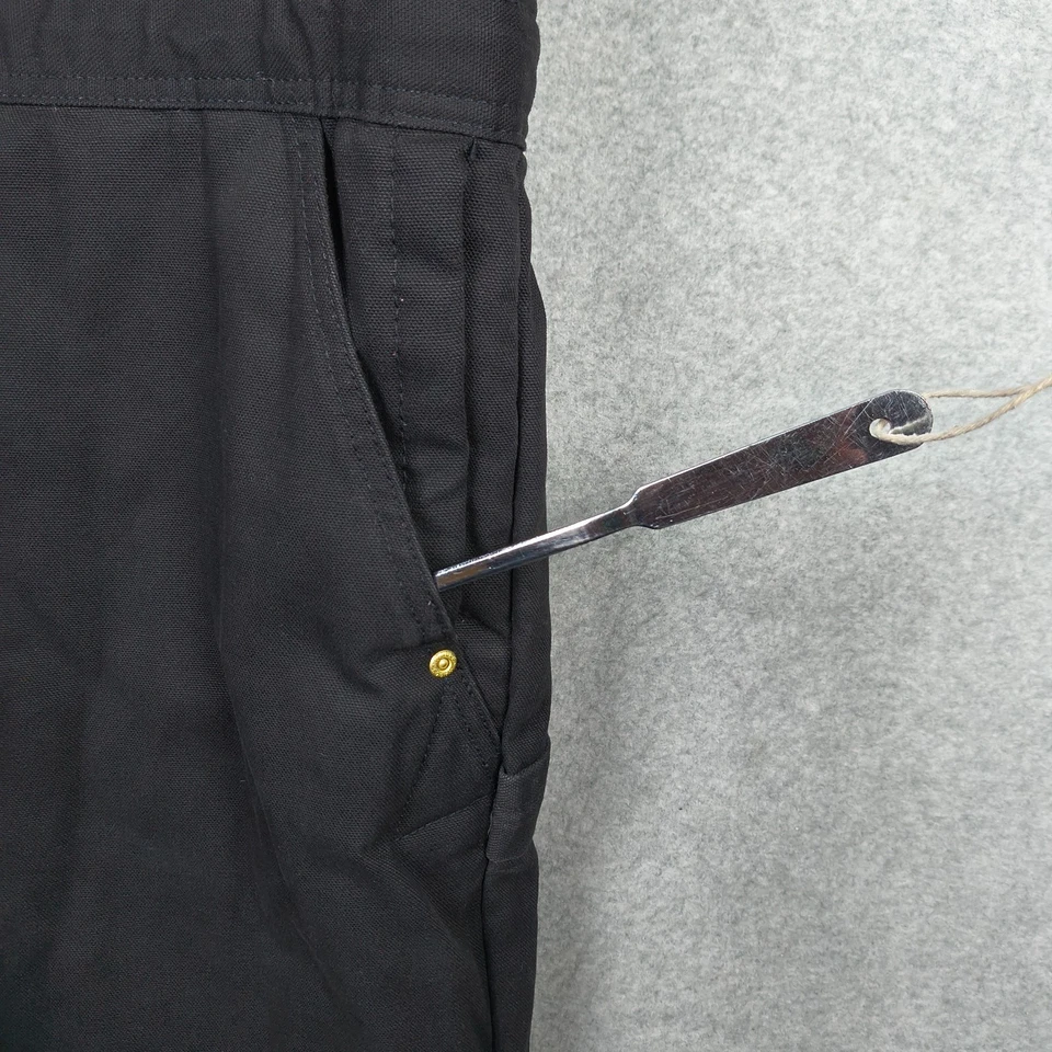 Walls Workwear Bib Overall Mens Large Insulated Duck Work Quilt Lined Ankle Zip - Image 4 of 4