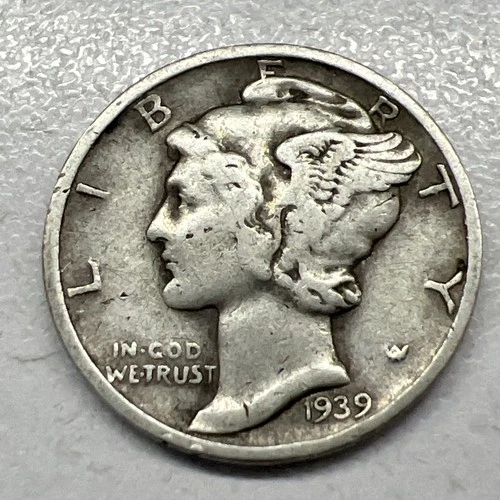 1939-D MERCURY SILVER DIME ACTUAL COIN Get More Today & Save Shop Here Buy Here