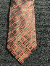 Hugo Boss Italy Silk Tie Geometric 3.75x60 NWOT