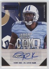 2013 Panini Playbook Signatures Blue 22/25 Jared Cook #76 Auto 02qo