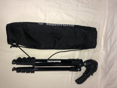 Manfrotto MKCOMPACTACN-BK Compact Action Aluminium Tripod with Hybrid Head -...