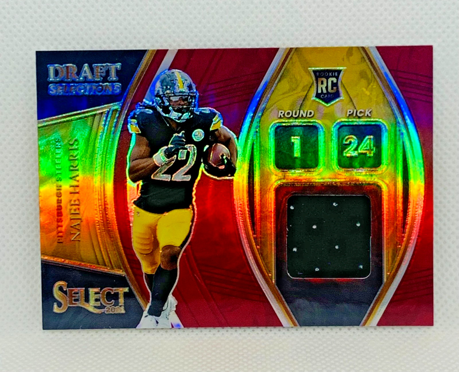 2021 Panini Select RC Najee Harris Draft Selections Prizm Patch Memorabilia