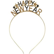 Happy New Year Headbands for Women - Rhinestone New Years Eve Hair Accessories