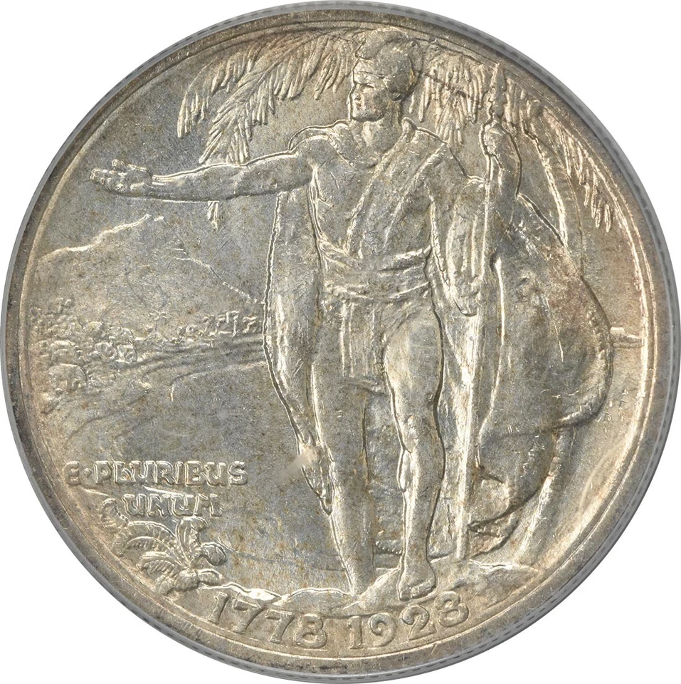 Hawaiian Commemorative Silver Half Dollar 1928 MS65 PCGS OGH (CAC) - Image 4 of 4