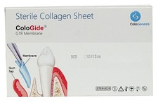 Pack Of 10 New Colo Gide Sterile Collagen Sheet GTR Membrane 10 x 15mm