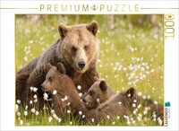 Calvendo Puzzle BäRenfamilie - Finnland | 1000 Teile Lege-GrößE 64 × 48 Cm Foto-