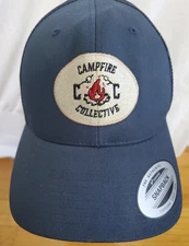 Coleman Gas Campfire Collective Navy Blue Camp Hike Outdoor Y2K Trucker Cap HAT