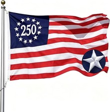 America 250 Flag, USA 250Th Anniversary 3X5, Heavy Duty Outdoor Embroidered Bann