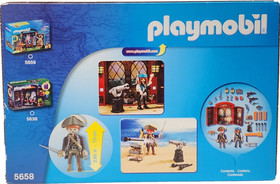 Playmobil Pirates Hideout Play Box take along playset 5658 82 pieces BRAND NEW!