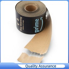 1Roll 76mm 50m Carton Sealing Wet Water Kraft Paper Tape,Amazon Tape Fast Ship