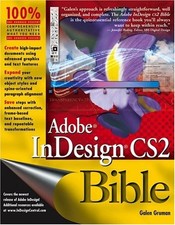 Adobe Indesign CS2 Bible Paperback Galen Gruman