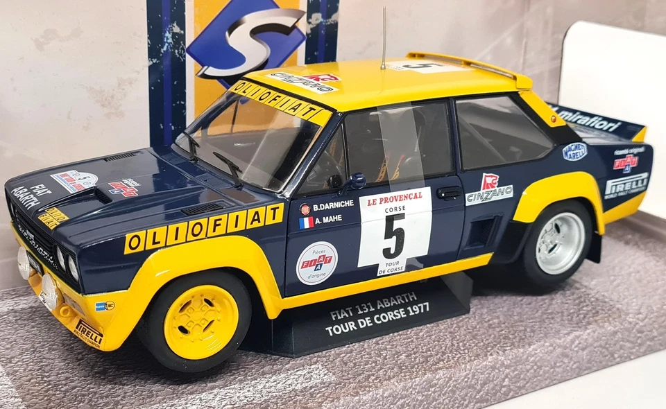 Solido 1/18 Fiat 131 Abarth Tour De Corse Rally 1977 #5 Diecast model car - Image 4 of 4