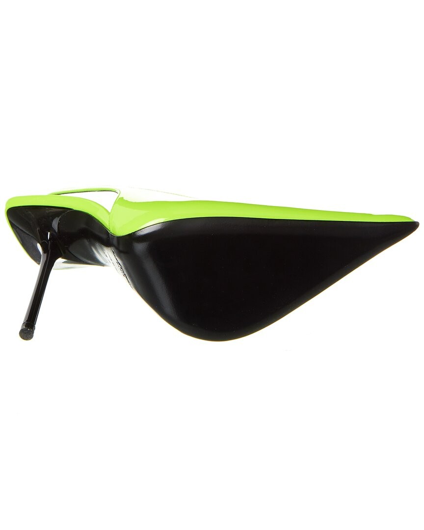 Saint Laurent Kiss 105 decolte slingback in pelle da donna giallo 36 5