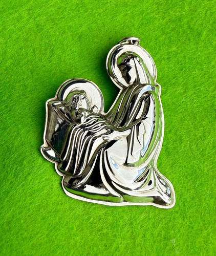 Vintage 1990 Sterling Silber 925 Wallace Mutter & Kind Weihnachtsschmuck 11,0 g - Bild 5 von 14
