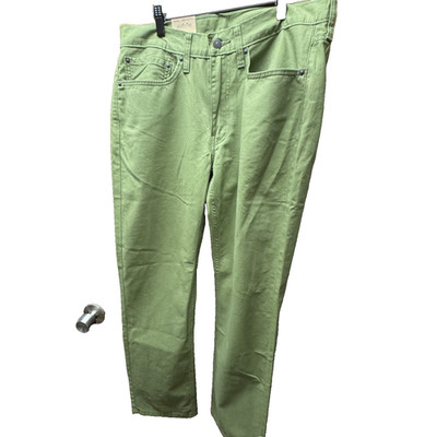 NEW Levis 514 Straight Fit Jeans Stretch Color Loden Green NWT 00514-1781  34x32