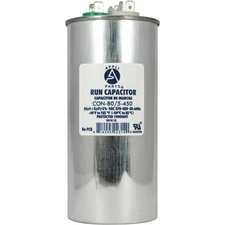 Appli Parts Dual Run Capacitor for ac 80+5 Mfd uF (microfarads) 370VAC or 450VAC