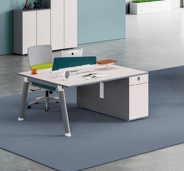 Hellgrauer BüRotisch Designer Arbeitszimmer MöBel LuxuriöSer Edler Tisch-image