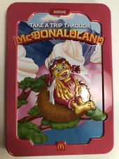 2025 McDonald's McDonaldland Adult Happy Meal Tin Birdie Postcards Stickers