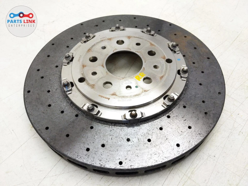 2008-14 FERRARI CALIFORNIA REAR DISK BRAKE ROTOR CARBON CERAMIC BREMBO F149 OEM - Image 3 of 4
