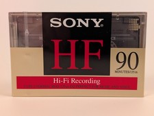 NEW SEALED Sony HF 90 Cassette Tapes (Hi- Fi Recording)