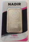 Nadir - 1 oz Fine Silver Bar .999 - Assay Card