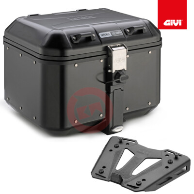 GIVI KOFFER DOLOMITI DLM46B +KIT 6412FZ M8B TRIUMPH STREET TRIPLE 765 2017-20
