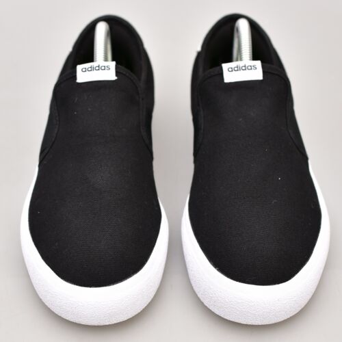 ADIDAS VULC RAID3R SLIP ON SKATEBOARDING BLACK WHITE MEN'S 9 SNEAKER HP6558 VULC - Picture 4 of 11