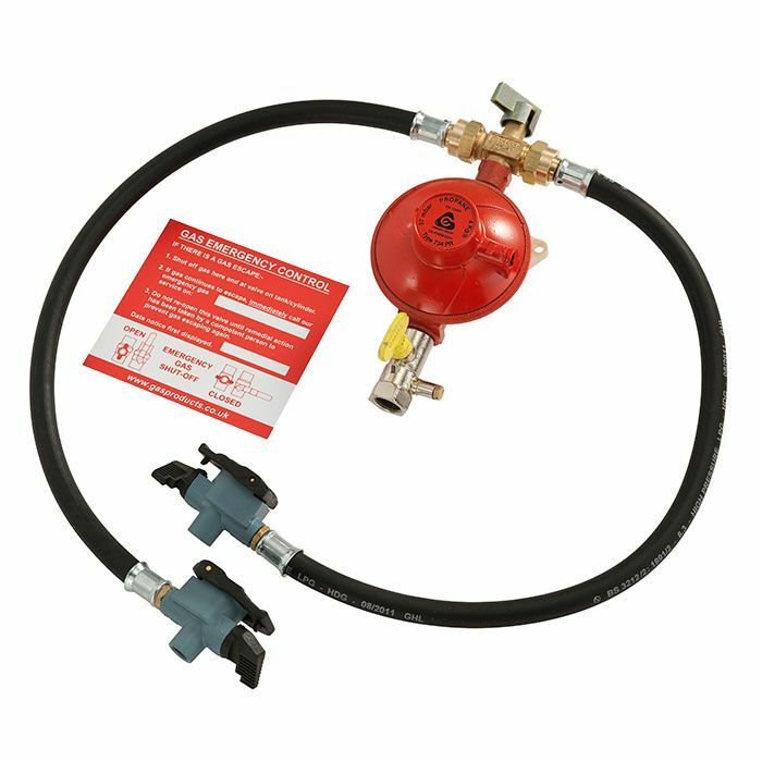 2 Cylinder Gas Regulator Manual Changeover LPG Propane Kit