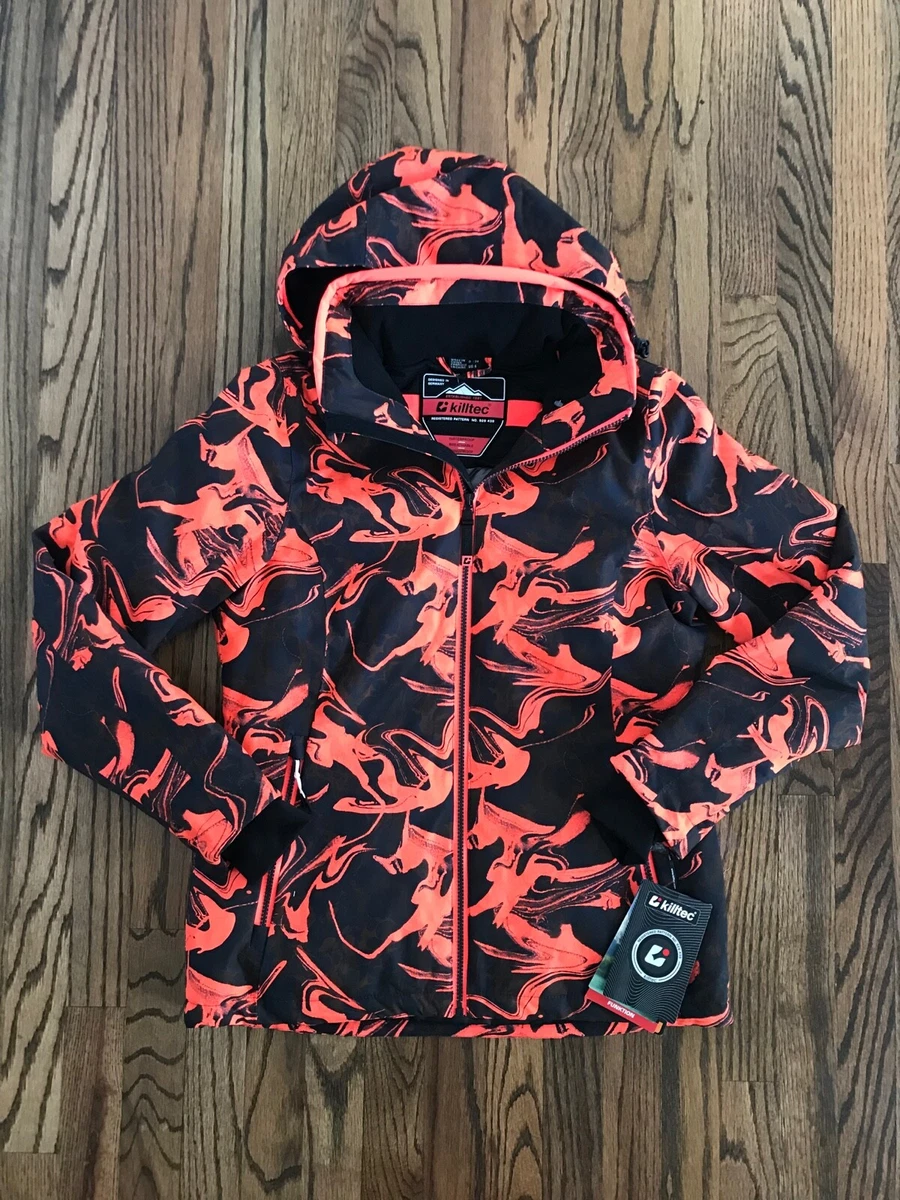 Women\'s Ski 8 Pattern Waterproof 6 | Insulated eBay Killtec Orange Jacket New Sz 14