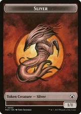 Sliver Token (1/1) MTG Token Magic Commander: March of the Machine NM X4 Playset