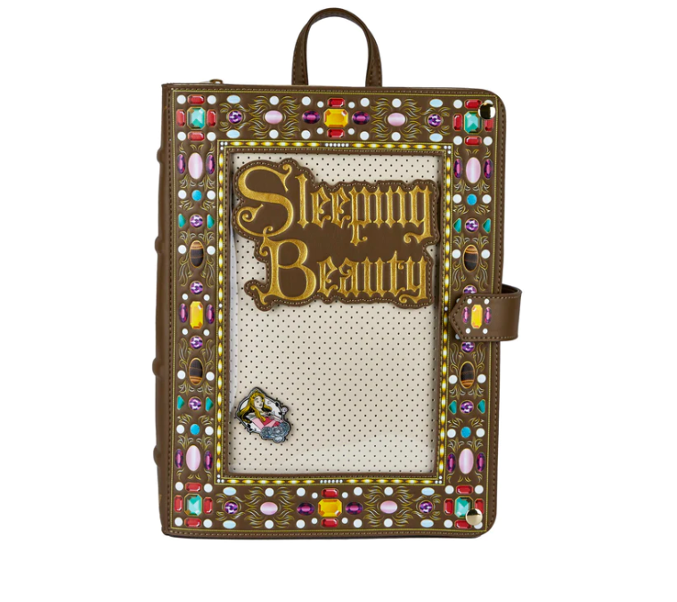 Loungefly Sleeping Beauty pin trader backpack pins in picture included Loungefly Disney Sleeping Beauty Collector Pin Backpack  main image 4