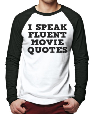 Ich spreche fließend Filmzitate - Filmliebhaber Geek Regisseur Männer Baseball Oberteil